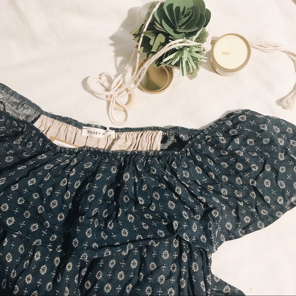 NWT -off shoulder ruffle dress